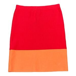 BCBG MaxAzria sz Small Color Block Stretch Knit Mini Skirt Womens